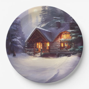 Assiettes En Carton Cabine de billes mystique rustique au milieu des E