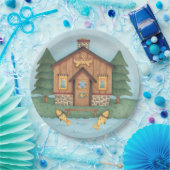 Assiettes En Carton Cabine de pêche (Fête)