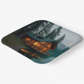 Assiettes En Carton Cabine Par Lac Anniversaire (Angulaire)