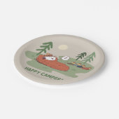 Assiettes En Carton cacahuètes | Campeurs de couchage Snoopy & Woodsto (Angle)