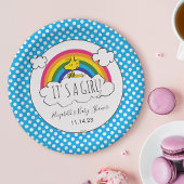 Assiettes En Carton cacahuètes | C'est un Baby shower de fille