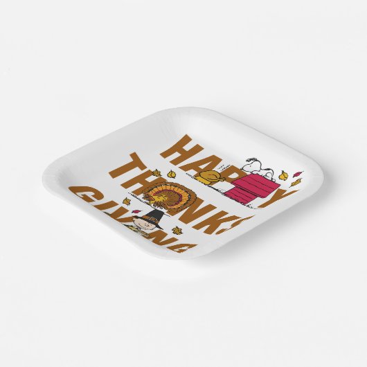 Assiettes En Carton cacahuètes | Combo Bon thanksgiving (Angulaire)