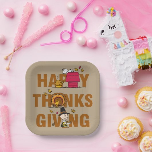 Assiettes En Carton cacahuètes | Combo Bon thanksgiving (Fête)