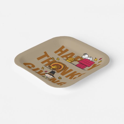 Assiettes En Carton cacahuètes | Combo Bon thanksgiving (Angulaire)