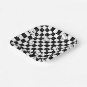 Assiettes En Carton cacahuètes | Drapeau À damiers Snoopy (Angulaire)