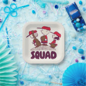 Assiettes En Carton cacahuètes | Équipe de baseball (Fête)