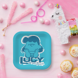 Assiettes En Carton cacahuètes   Lucy Who Says I'm Crabby? ?