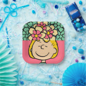 Assiettes En Carton cacahuètes | Moitié et demi-fleurs Sally (Fête)