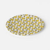 Assiettes En Carton cacahuètes | Motif Woodstock (Angle)
