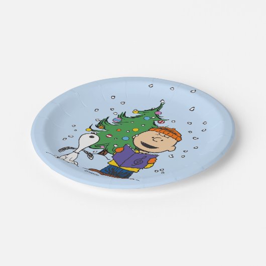 Assiettes En Carton cacahuètes | Noël (Angle)