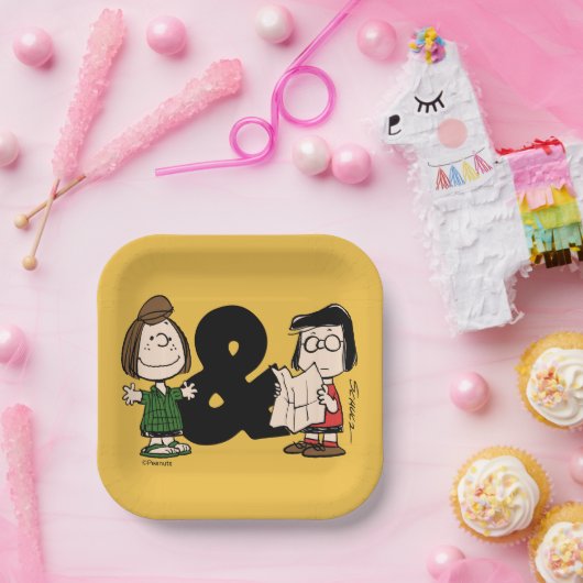 Assiettes En Carton cacahuètes | Pepperment Patty & Marcie (Fête)