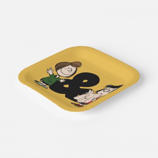 Assiettes En Carton cacahuètes | Pepperment Patty & Marcie (Angulaire)