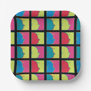 Assiettes En Carton cacahuètes   Pop Art Charlie Brown