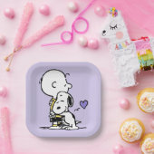 Assiettes En Carton cacahuètes | Saint Valentin | Charlie Brown & Snoo (Fête)