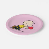 Assiettes En Carton cacahuètes | Saint Valentin Charlie Coeur rouge Br (Angle)