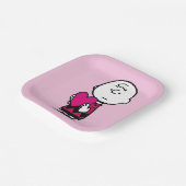 Assiettes En Carton cacahuètes | Saint Valentin | Heart Charlie Brown (Angulaire)