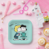 Assiettes En Carton cacahuètes | Saint Valentin | Lucy & Schroeder Kis (Fête)