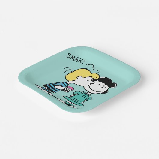 Assiettes En Carton cacahuètes | Saint Valentin | Lucy & Schroeder Kis (Angulaire)