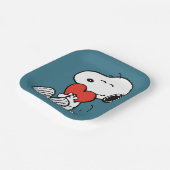 Assiettes En Carton cacahuètes | Saint Valentin | Snoopy Heart Hug (Angulaire)