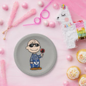 Assiettes En Carton cacahuètes | Skeleton Charlie Brown (Fête)