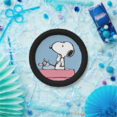 Assiettes En Carton cacahuètes | Snoopy à la machine à écrire (Fête)