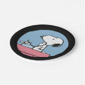 Assiettes En Carton cacahuètes | Snoopy à la machine à écrire (Angle)