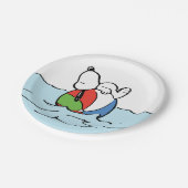 Assiettes En Carton cacahuètes | Snoopy Beach Ball Beach (Angle)