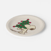 Assiettes En Carton cacahuètes | Snoopy Christmas Tree (Angle)