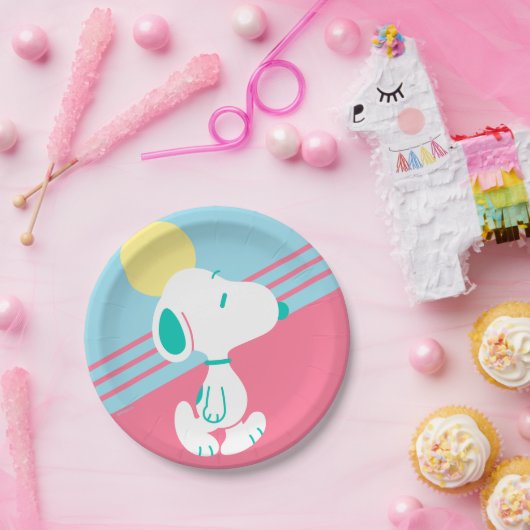 Assiettes En Carton cacahuètes | Snoopy Deco Dreams Sun (Fête)