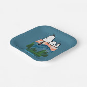 Assiettes En Carton cacahuètes | Snoopy Dog Sunset View (Angulaire)