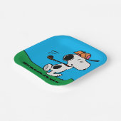 Assiettes En Carton cacahuètes | Snoopy Golf Swing (Angulaire)