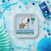 Assiettes En Carton cacahuètes | Snoopy I Love Obtenir des présentatio (Fête)