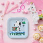 Assiettes En Carton cacahuètes | Snoopy I Love Obtenir des présentatio (Fête)