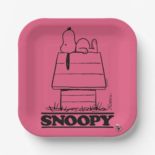 Assiettes En Carton cacahuètes | Snoopy Le Secret À La Vie (Recto)