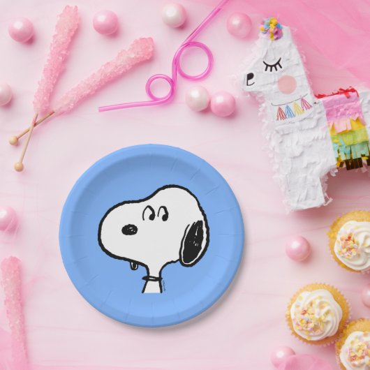 Assiettes En Carton cacahuètes | Snoopy Looks (Fête)