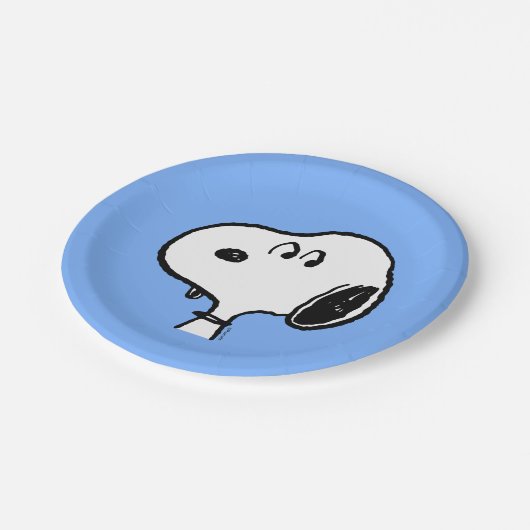 Assiettes En Carton cacahuètes | Snoopy Looks (Angle)