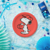 Assiettes En Carton cacahuètes | Snoopy Making the Catch (Fête)