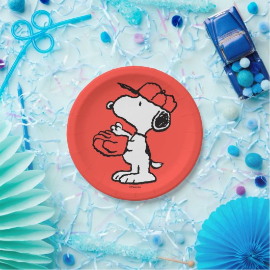 Assiettes En Carton cacahuètes | Snoopy Making the Catch (Fête)