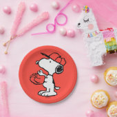 Assiettes En Carton cacahuètes | Snoopy Making the Catch (Fête)