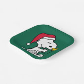Assiettes En Carton cacahuètes | Snoopy Père Noël & Woodstock Cadeau (Angulaire)
