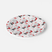 Assiettes En Carton cacahuètes | Snoopy Santa Claus (Angle)