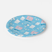 Assiettes En Carton cacahuètes | Snoopy Snow Day Motif (Angle)