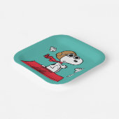 Assiettes En Carton cacahuètes | Snoopy the Flying Ace (Angulaire)