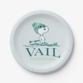 Assiettes En Carton cacahuètes | Snoopy Vail Colorado (Devant)