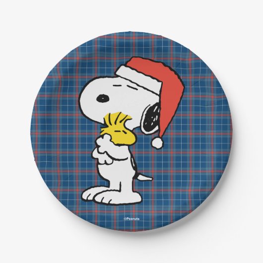 Assiettes En Carton cacahuètes | Snoopy & Woodstock (Devant)
