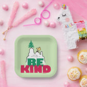 Assiettes En Carton cacahuètes | Snoopy & Woodstock Be Kind (Fête)