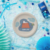 Assiettes En Carton cacahuètes | Snoopy & Woodstock Camp Life (Fête)