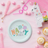 Assiettes En Carton cacahuètes | Snoopy & Woodstock Happy (Fête)