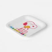 Assiettes En Carton cacahuètes | Snoopy & Woodstock Huggable (Angulaire)