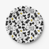 Assiettes En Carton cacahuètes | Snoopy & Woodstock Shadow Motif (Devant)